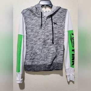 PINK Victoria's Secret Gray and Green Womens Sweater
